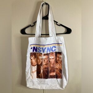 NSYNC Band White Tote Bag